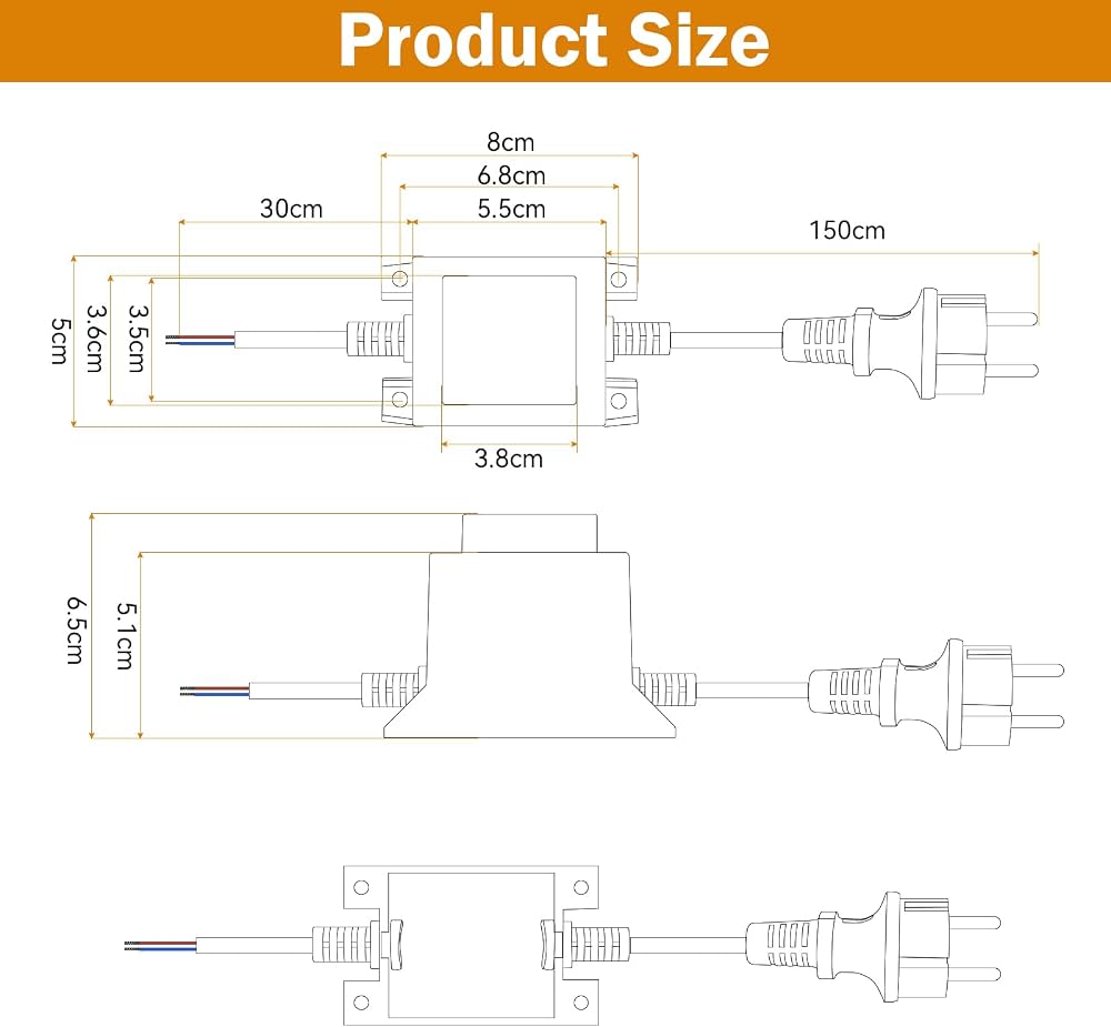 Adaptor AC/DC EI66-24-1250 24V 30W — foto 5