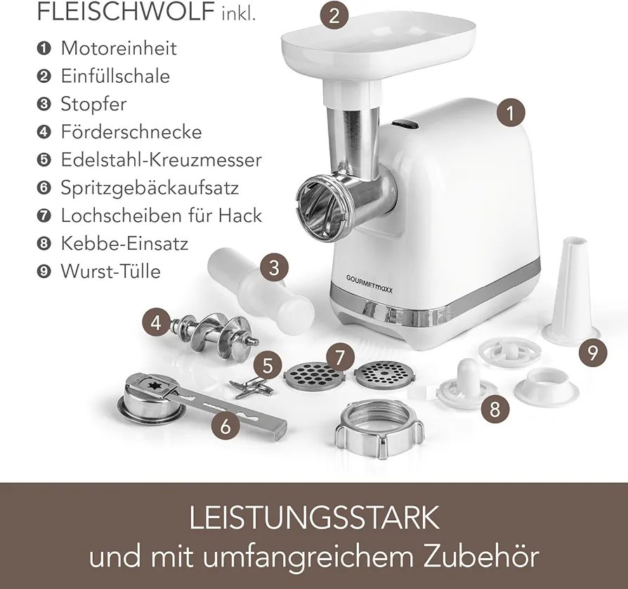 Makine per bluarjen e mishit GOURMETmaxx 1300W — foto 4