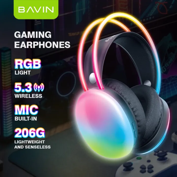 Kufje Wireless Bavin BH-32 me Drita RGB — foto 2