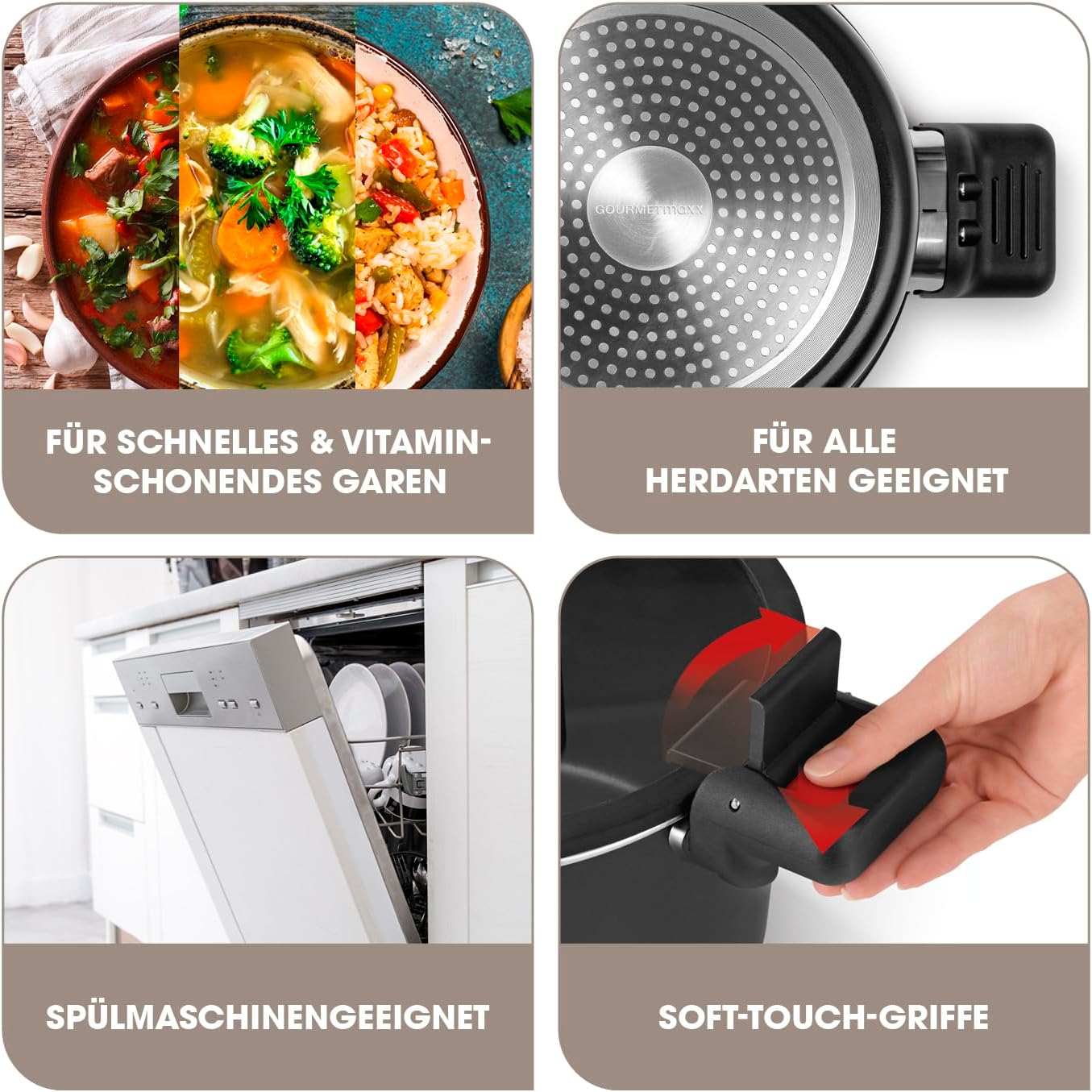 Tenxhere GOURMETmaxx Aluguss-Energiespartopf 5.8L — foto 3