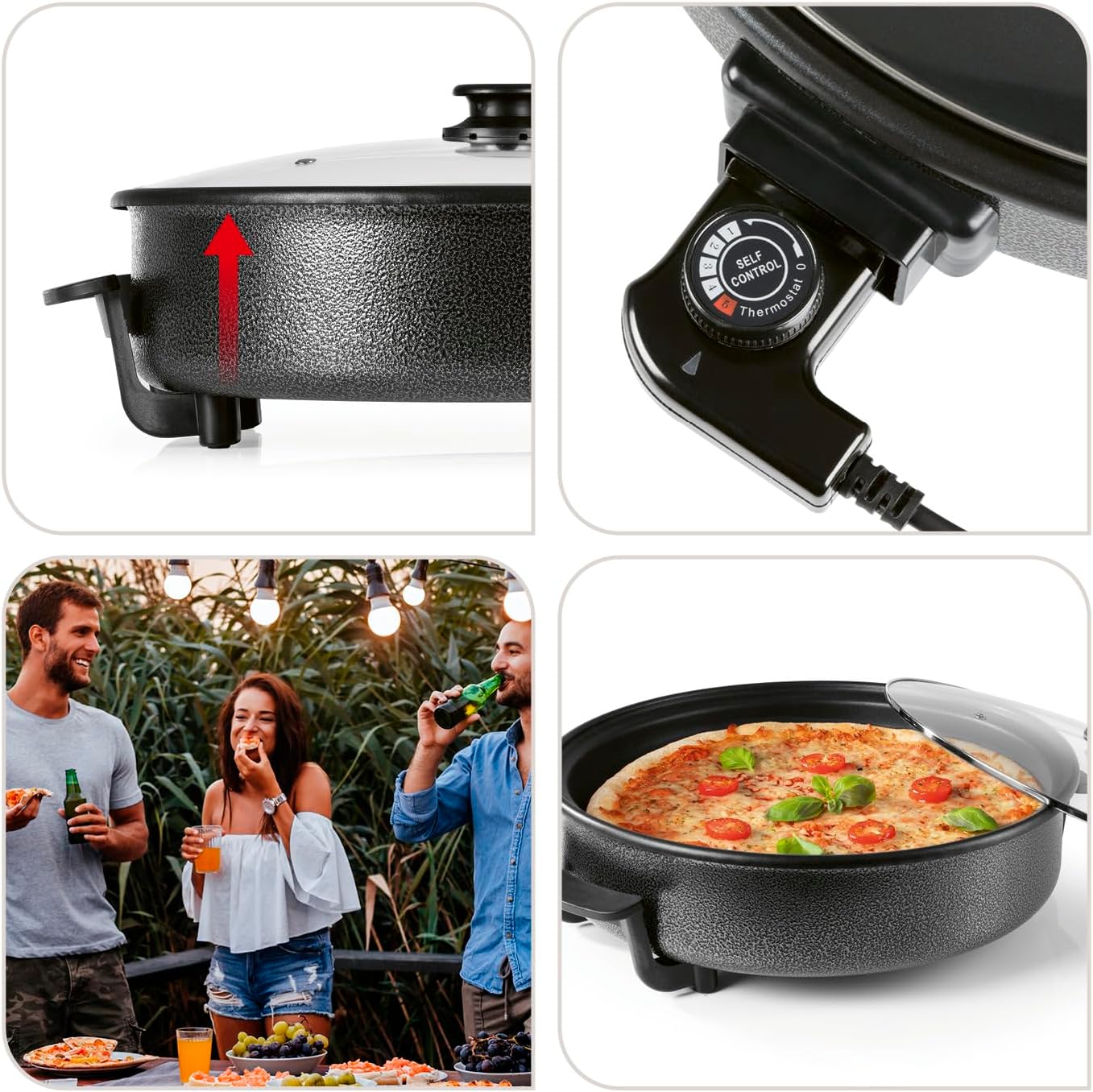 Tigan elektrik GOURMETmaxx Ø 40 cm — foto 4