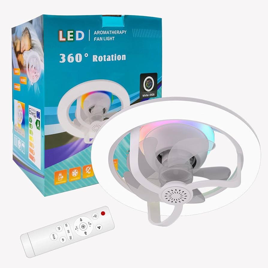Ventilator LED Crystal me Dritë 360° — foto 1