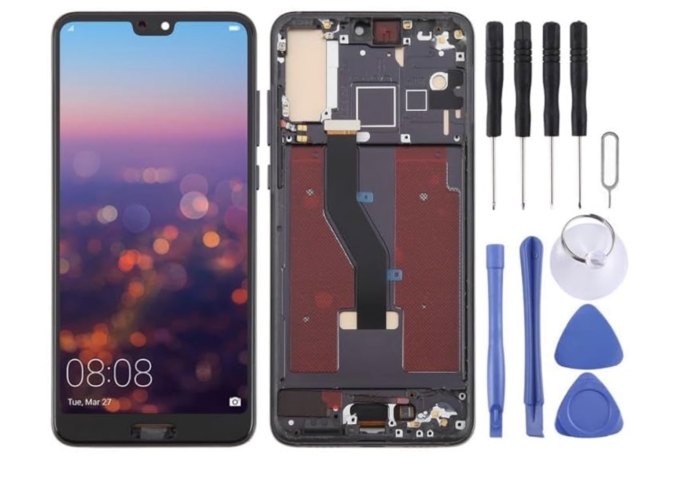 Ekran për telefon HUAWEY P20 PEO me vegla riparimi — foto 3