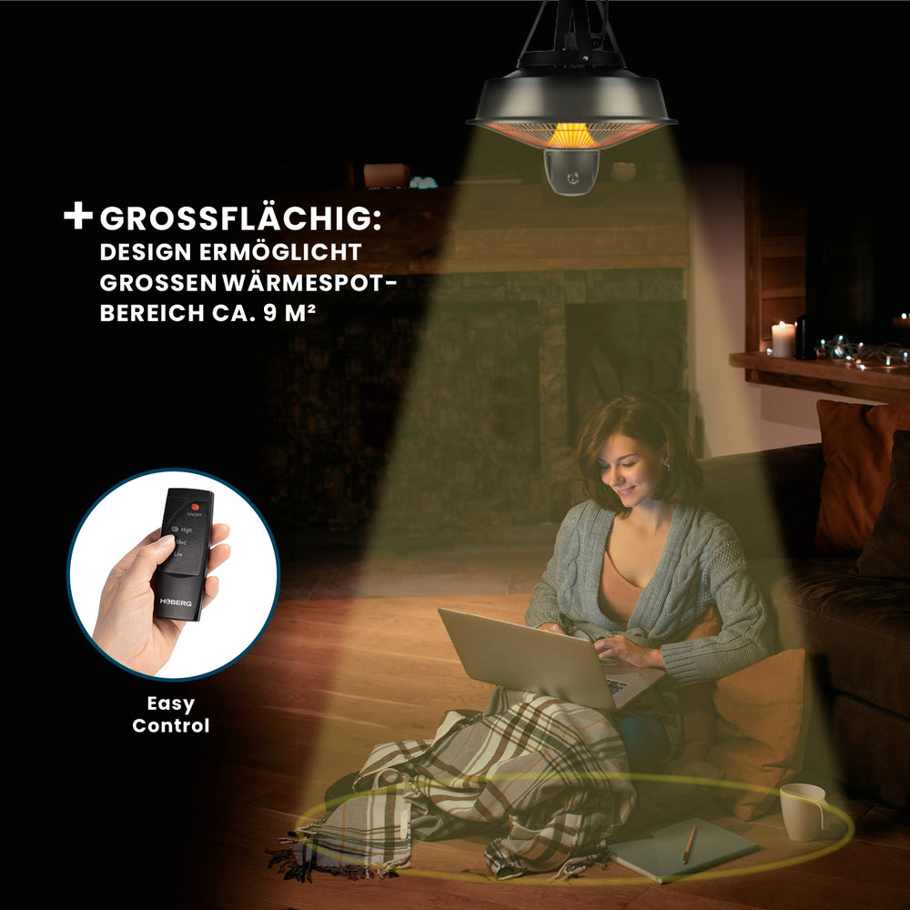 Ngrohës tavanor Hoberg Infrarot-Decken Ø 43 cm — foto 3