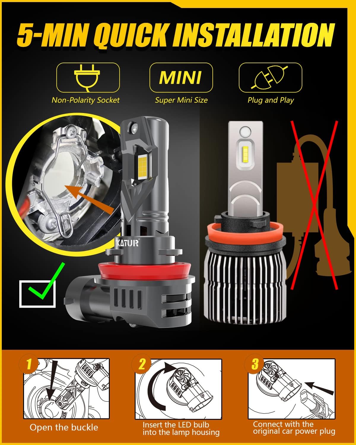 LED Bulb KATUR për Automjete 2cop — foto 6